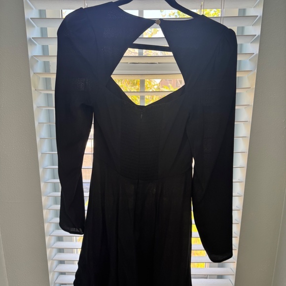 Reformation Indira Dress Black Size 4 - Picture 4 of 7